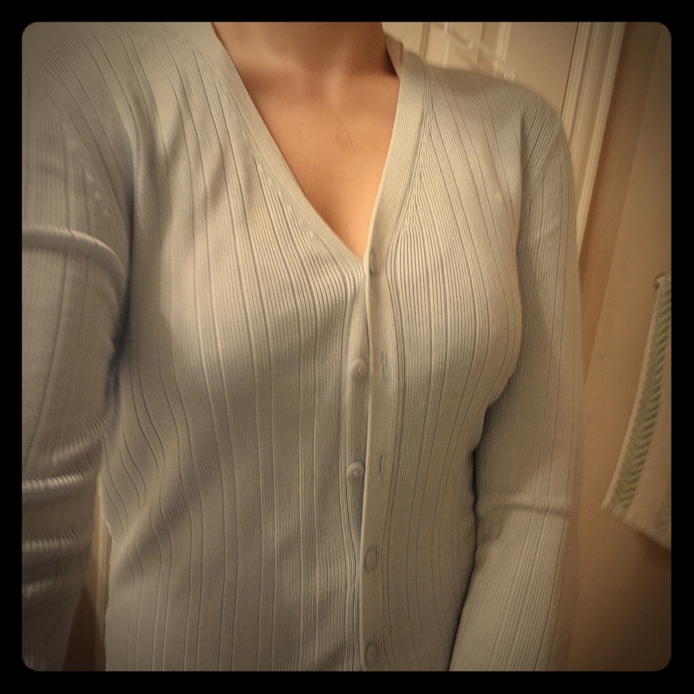 Vintage Gap Ice Blue Cardigan